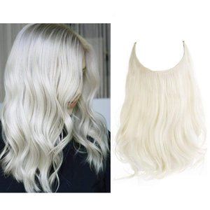 Halo Hair Extension Synthetic Hairpiece 18 Inches